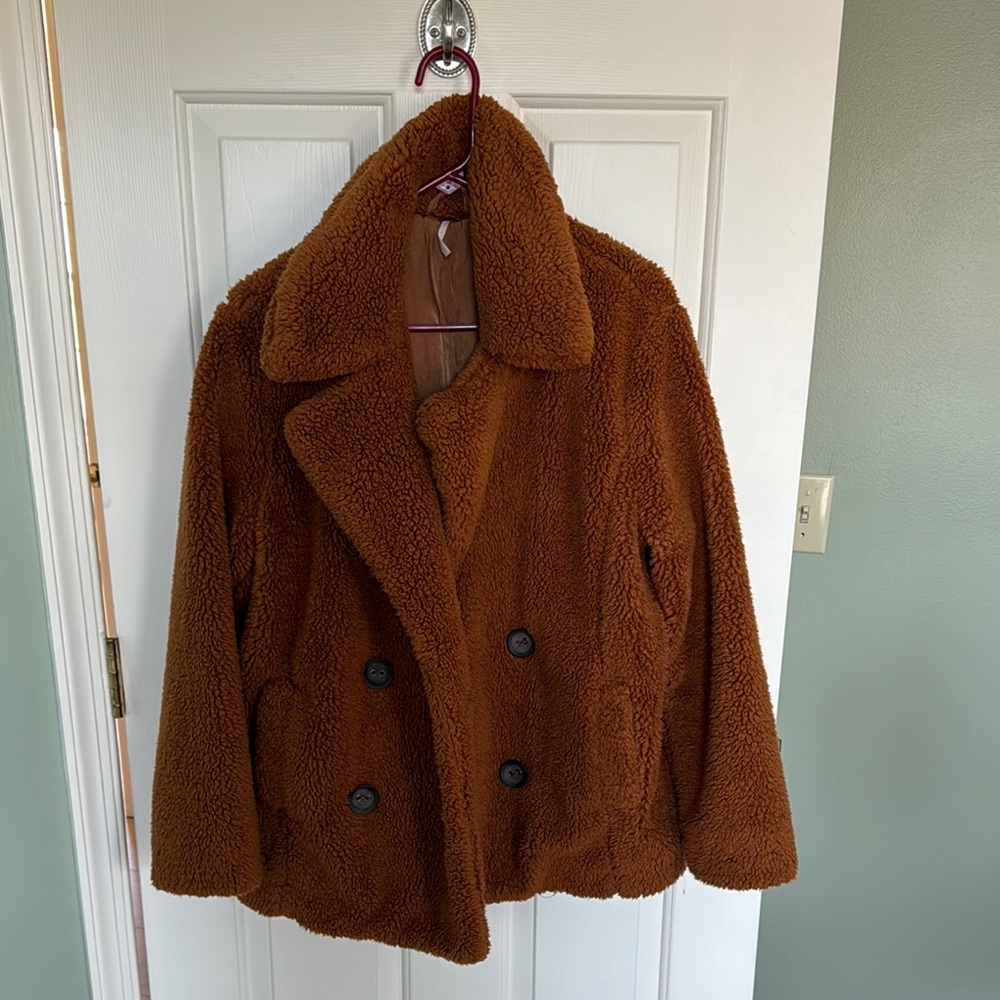 Cozy Brown Teddy Coat